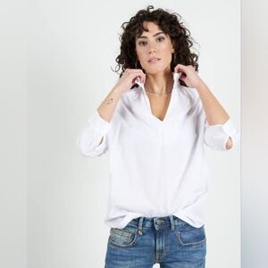 A Shirt Thing Penelope Shirt White Cabo size Small $245